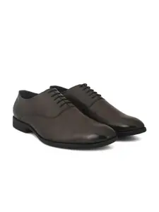 ALBERTO MORENO Men Brown Solid Formal Derby