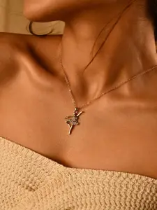 Jewelz White Gold-Plated Necklace