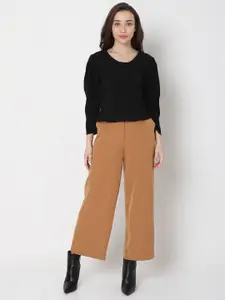 Vero Moda Women Black Styled Back Top