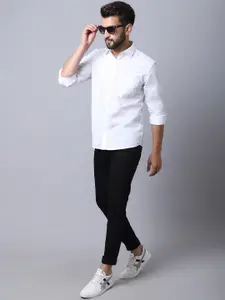 Cantabil Men White Casual Shirt
