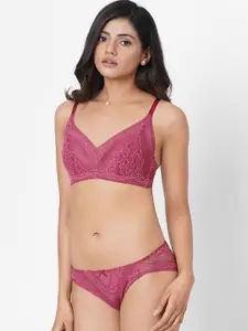 Wacoal Women Pink Lightly Padded Rapid-Dry Bra