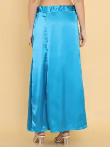 Soch Women Blue Solid Saree Shapewear