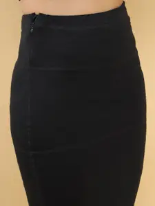 Soch Women Black Solid Saree Shaper