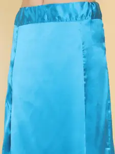 Soch Women Blue Solid Saree Shape-Wear