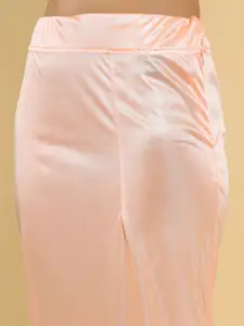 Soch Women Peach Solid Petticoat