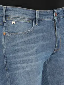 Wrangler Men Blue Skanders Slim Fit Light Fade Stretchable Jeans