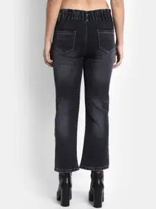 Next One Women Black Straight Fit Light Fade Stretchable Jeans