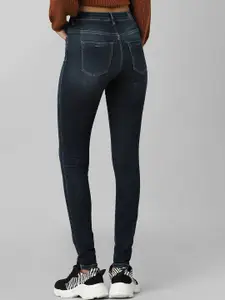ONLY Women Blue Skinny Fit Light Fade Jeans