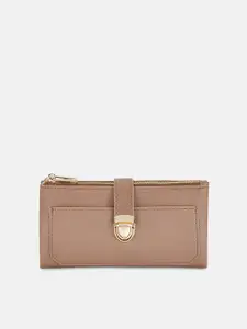 Forever Glam by Pantaloons Women Brown PU Envelope