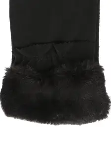 FabSeasons Women Black Solid Winter Gloves