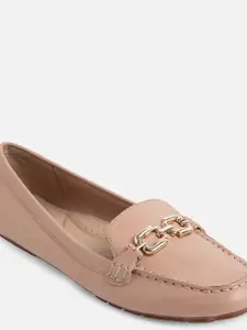 ALDO Women Solid Leather Loafer