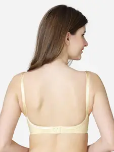 VStar Nude-Coloured seamed Non-Padded Cotton Bra