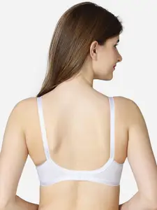 VStar White push up Non-Padded Cotton Bra
