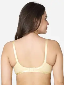VStar Nude-Coloured Seamed Non-Padded Cotton Bra