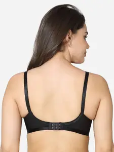 VStar Black full coverage push up Cotton Bra