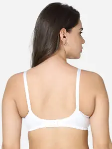 VStar White Medium coverage conical cup Cotton Bra