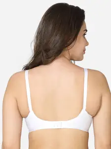 VStar White Non Padded & Non Wired Solid Bra