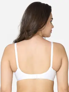 VStar White Non Padded & Non Wired Solid Bra