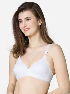 VStar White Non Padded & Non Wired Solid Bra