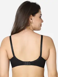 VStar Black Non Padded Non-Wired Everyday Bra-SAREEMATE-B