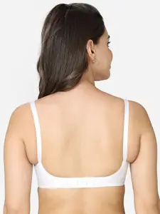 VStar White Non Padded Non-Wired Everyday Bra-ROSEUBACK-C