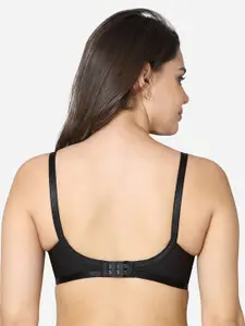 VStar Black Non Padded Non-Wired Everyday Bra-DREAMS-C-BLACK