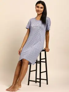 Triumph Woman Organic Cotton Printed Nightdress