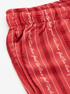 Triumph Lounge-Me Series Boyfriend Women Striped Night suit