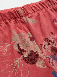 Triumph Lounge Me 10 X Women Floral Long Sleeve Organic Cotton Night suit