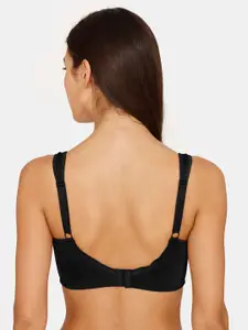 Zivame Black Non Padded & Non Wired Solid Bra