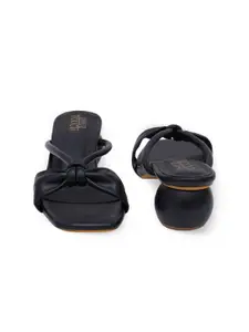 SHUZ TOUCH Purple Block Heels with Bow