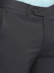 Blackberrys Men Grey Skinny Fit Trousers