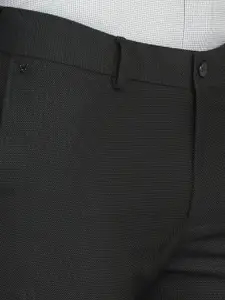 Blackberrys Men Black Slim Fit Formal Trouser