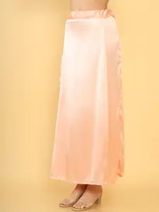 Soch Women Peach-Colored Solid Saree Shapewear