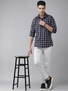 Arrow Sport Men Blue Pure Cotton Original Slim Fit Checked Casual Shirt