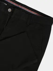AD By Arvind Men Black Slim Fit Chinos Trousers