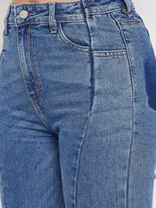 Madame Women Blue High-Rise Light Fade Jeans