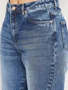 Madame Women Blue High-Rise Heavy Fade Jeans