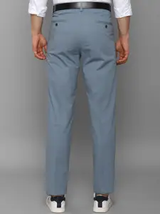Allen Solly Men Blue Pleated Trousers