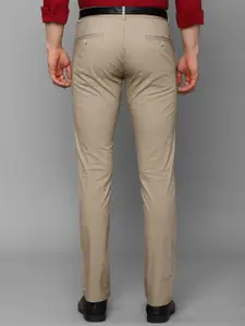 Allen Solly Men Khaki Slim Fit Mid-Rise Casual Trousers