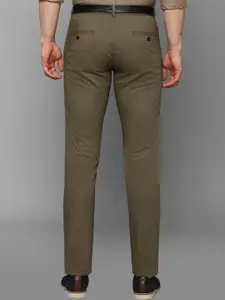 Allen Solly Men Olive Green Slim Fit Trousers