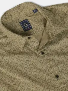 Arrow Sport Men Pure cotton Green Slim Fit Floral Printed Casual Shirt