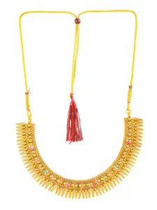 Priyaasi Gold-Plated Stone-Studded Necklace