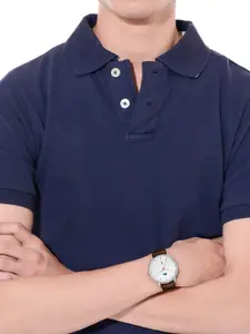 Lacoste Men White Dial & Brown Leather Straps Analogue Watch 2011167