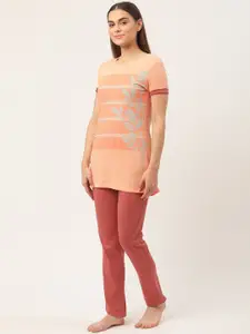 Sweet Dreams Women Printed Pure Cotton Night suit