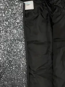 Pantaloons Junior Boys Black Printed Tailored Jacket