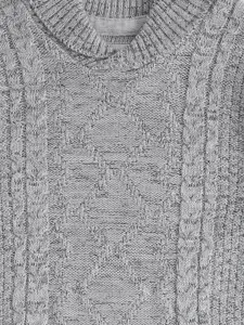 Pantaloons Junior Boys Grey Cable Knit Pullover
