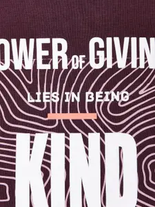 Urban Ranger by pantaloons Men Maroon Printed Sweatshirt