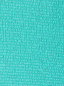 People Teal Green Puffed Sleeve Peplum Top