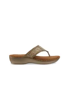 Mochi Women Embellished T-Strap Flats